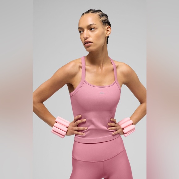 Alo Yoga Seamless Ribbed Favorite Full Length Bra Tank - Picture 1 of 6